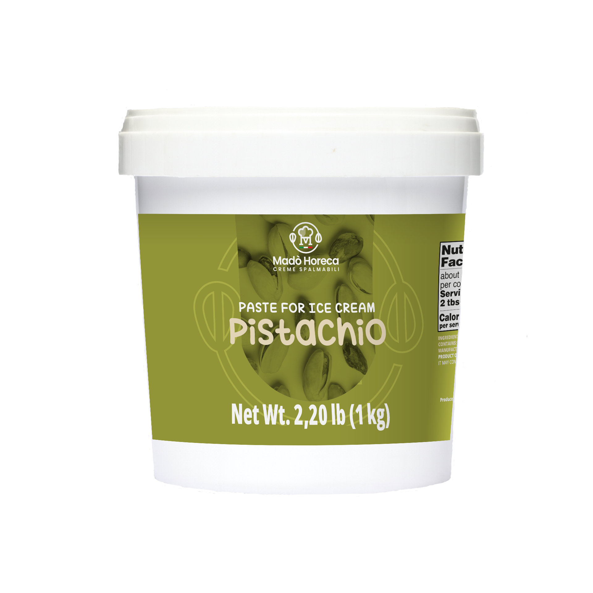 Pistachio Gelato Paste - Bucket 2.2 lb