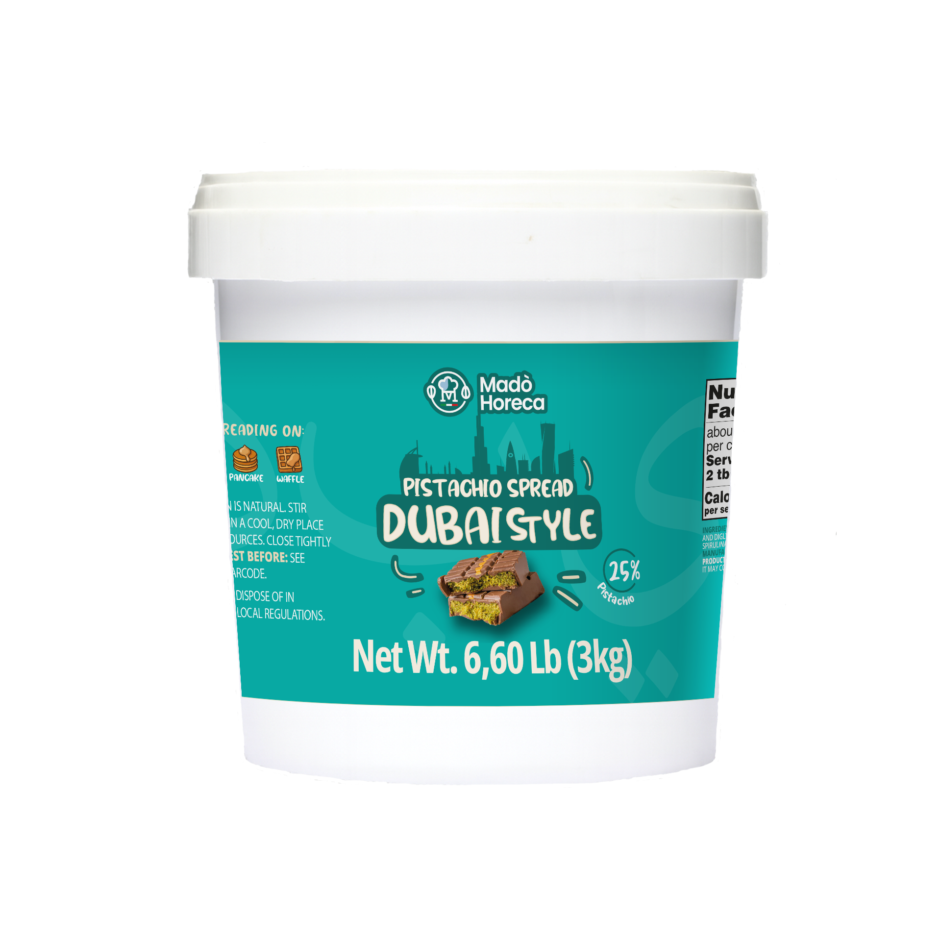 Pistachio Dubai Style 25% - Bucket 6.6 lb