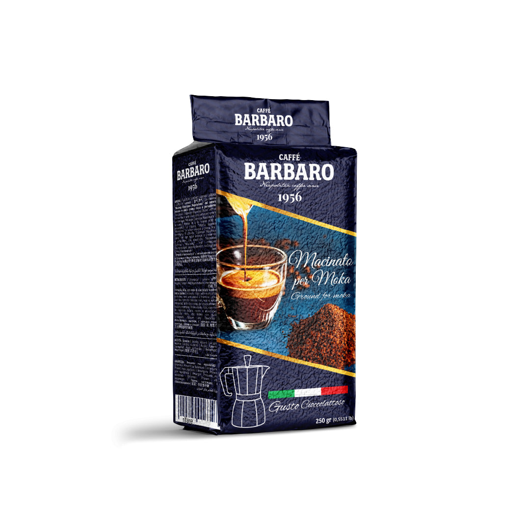 Black Blend Ground Coffee for Moka – 250 g (Pack of 2)